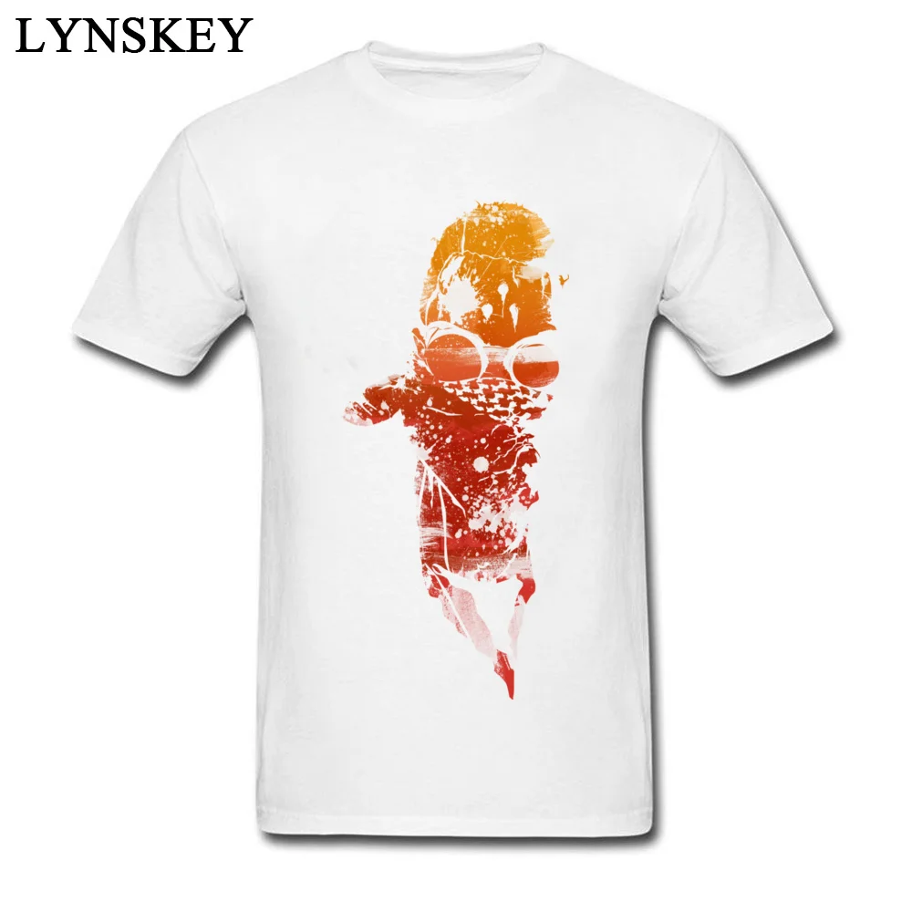 Prevailing Gift T-Shirt Round Collar 100% Cotton The Outcaster Men's Tops Shirt Short Sleeve Summer Fall Gift Sweatshirts The Outcaster white