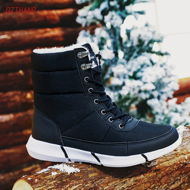 

Plus Size 48 Winter Men Snow Boots Tenis Botas Hombre Waterproof Casual Shoes Unisex Footwears Warm Sneakers Zapatos De Hombre