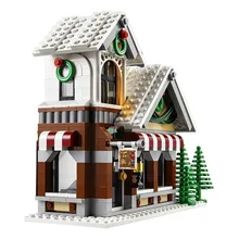 LELE 39015 945pcs Winter Village Toy Shop Creator CHRISTMAS TREE Building Bricks Blocks Toys Compatible 10249 Brinquedo LEPIN