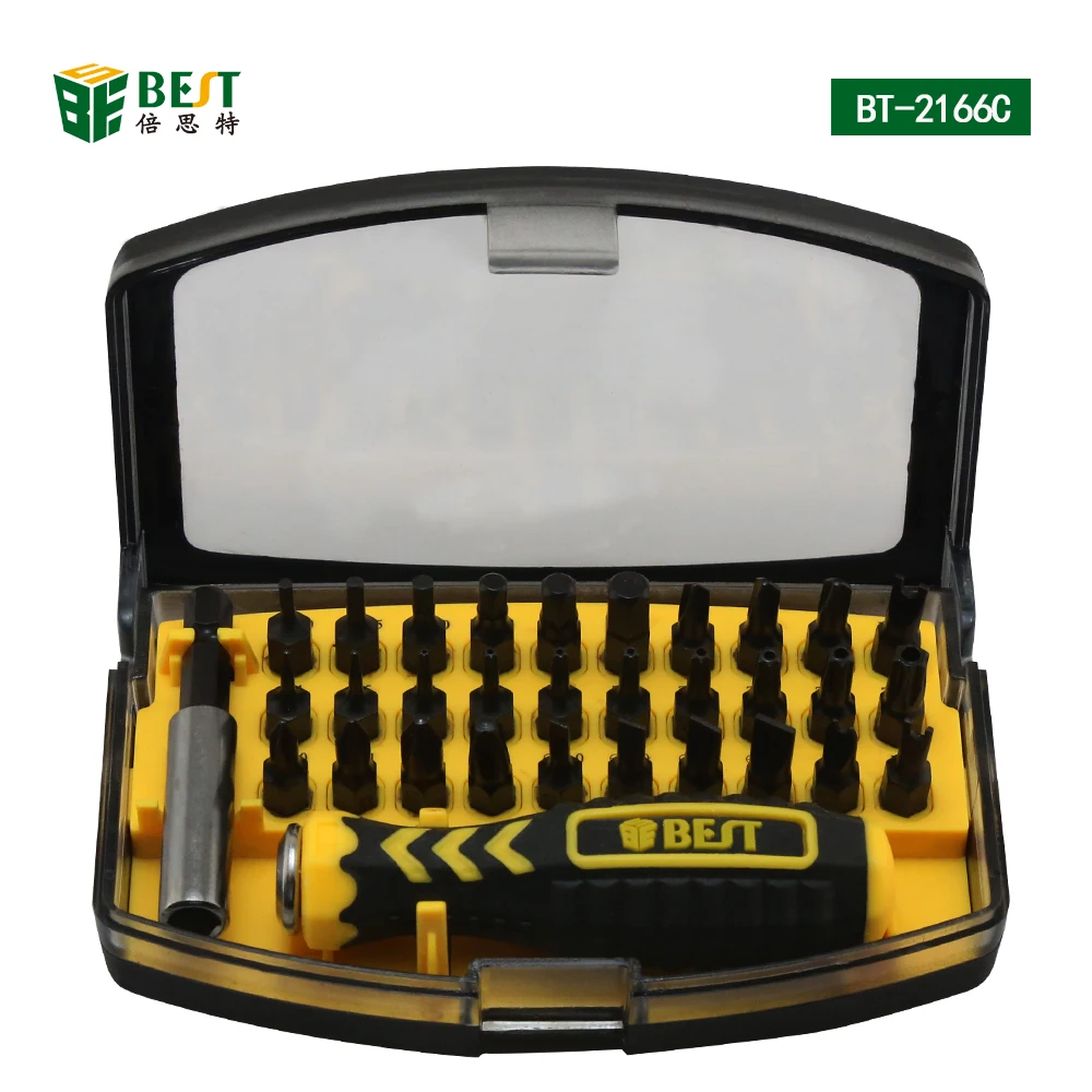 

BEST-2166C 32pcs Multi-purpose Precision Magnetic Screwdriver Set for PC Laptop Cell Phone (Free Shipping)