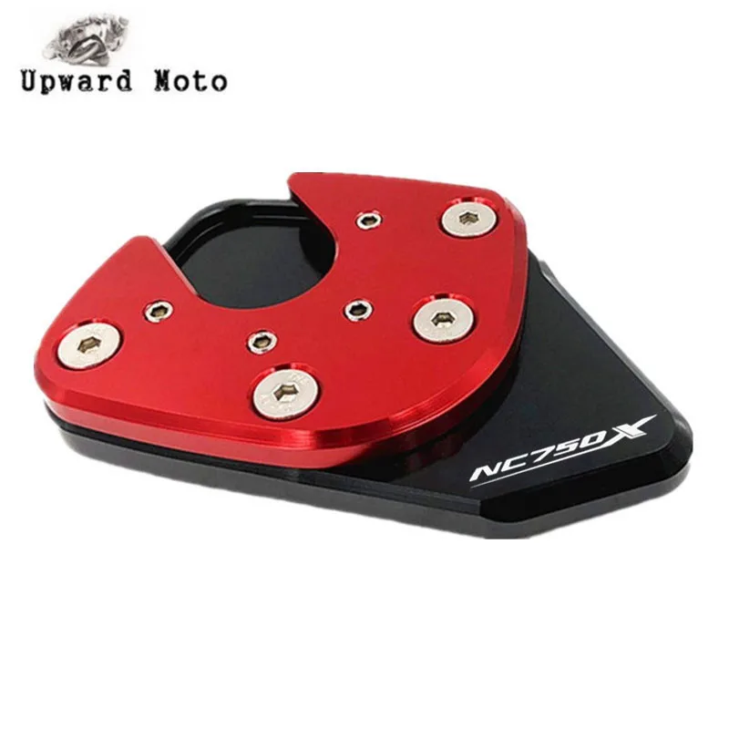 Для HONDA NC750X NC 750X NC750 X аксессуары для мотоциклов CNC алюминиевая боковая откидная подножка подставка удлинитель Pad - Цвет: Red