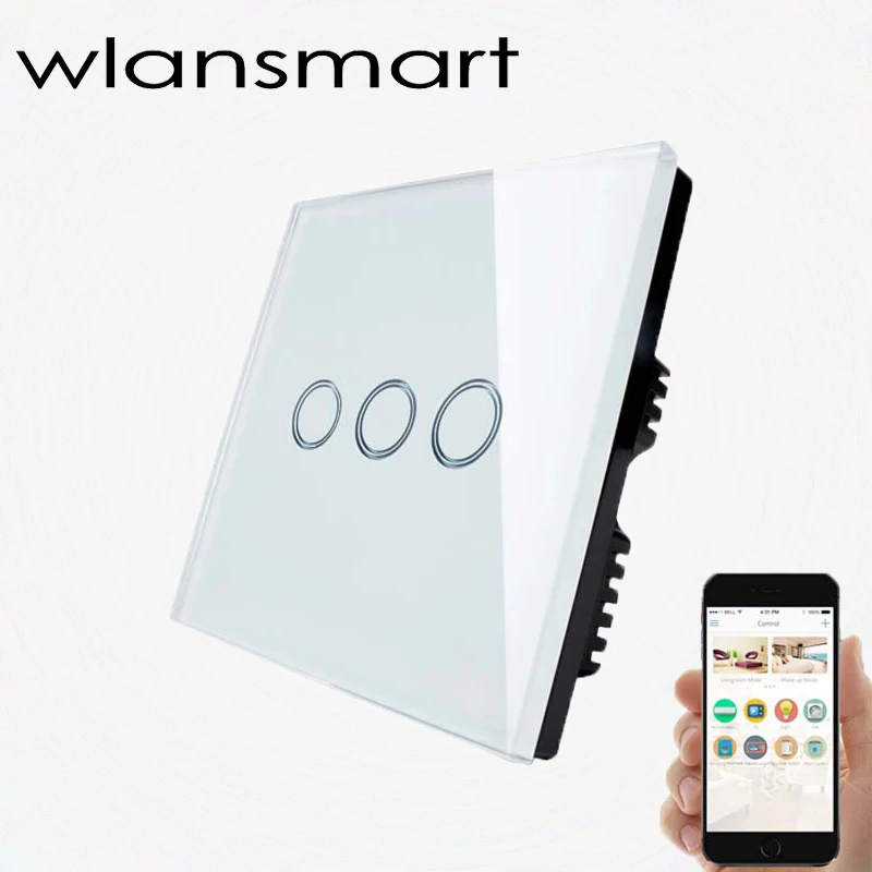Wlansmart RF433MHz дистанционный настенный сенсорный выключатель 86 стандарт