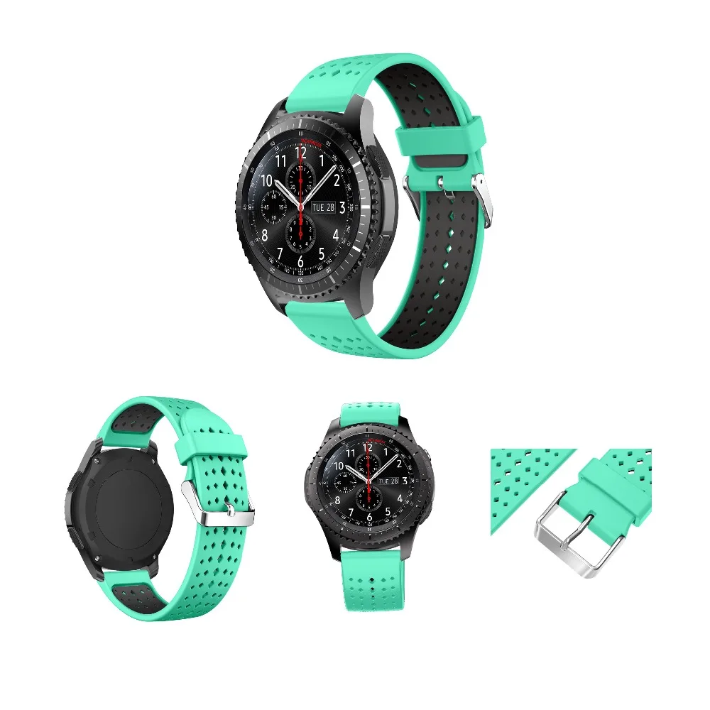 Силиконовый ремешок для Xiaomi Huami Amazfit Stratos Pace 2 2 S, спортивные Смарт-часы, сменный резиновый браслет, ремешок 22 мм