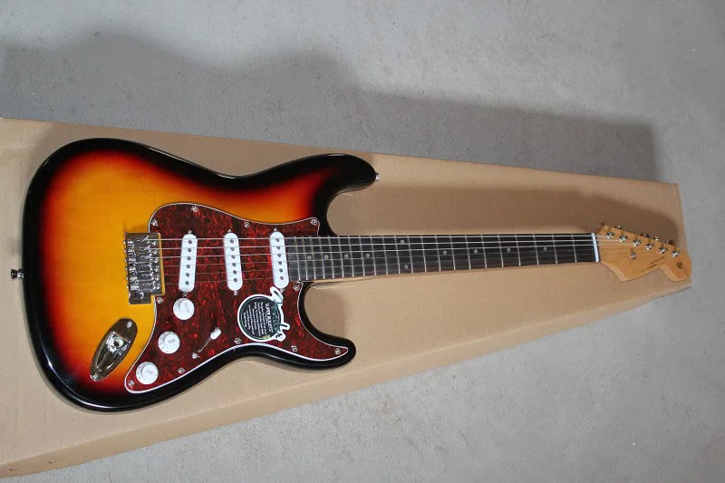 

New Arrival 6 string F Stratocaster made in usa SSS sunset sunburst Electric Guitar !! Free shipping 15-9