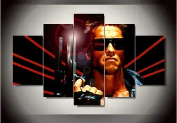 

Paintings 2017 Promotion Wall Art Painting Framed Terminator Movie Group Children's Room Decor Print Picture Canvas