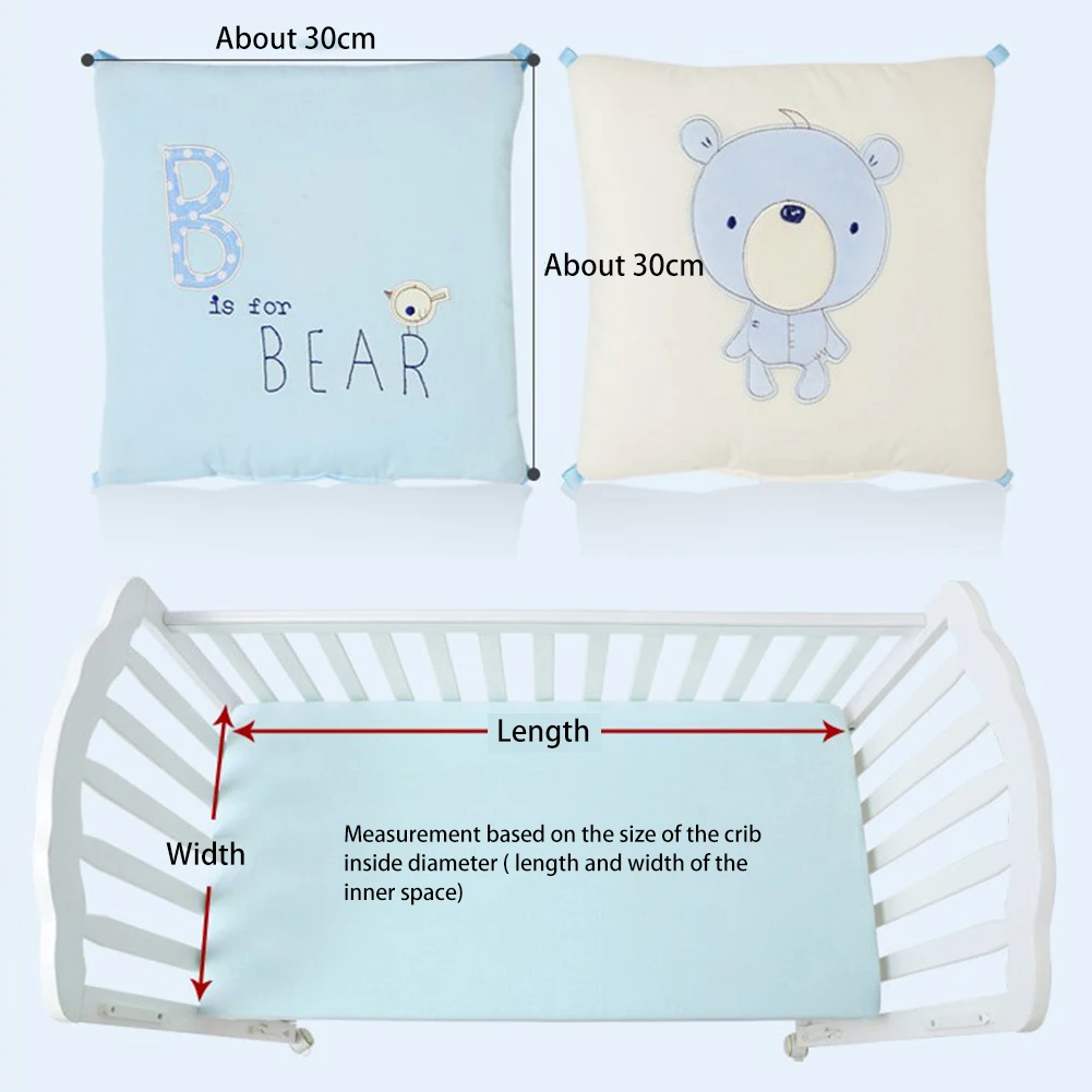 Высокое качество Дети Ясельного возраста детские постельные принадлежности для кроватки бампер-комбинация 6 штук хлопок бортики для кроватки для ребенка
