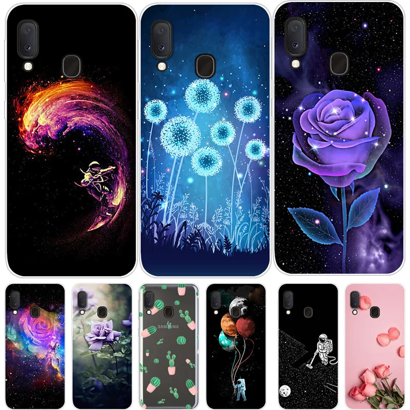 Funda de teléfono para Samsung A20 A20S, carcasa trasera de silicona suave con estampado 3D para Samsung Galaxy A20e A2 Core 20 S 2019, carcasa de TPU|Fundas ajustadas| - AliExpress