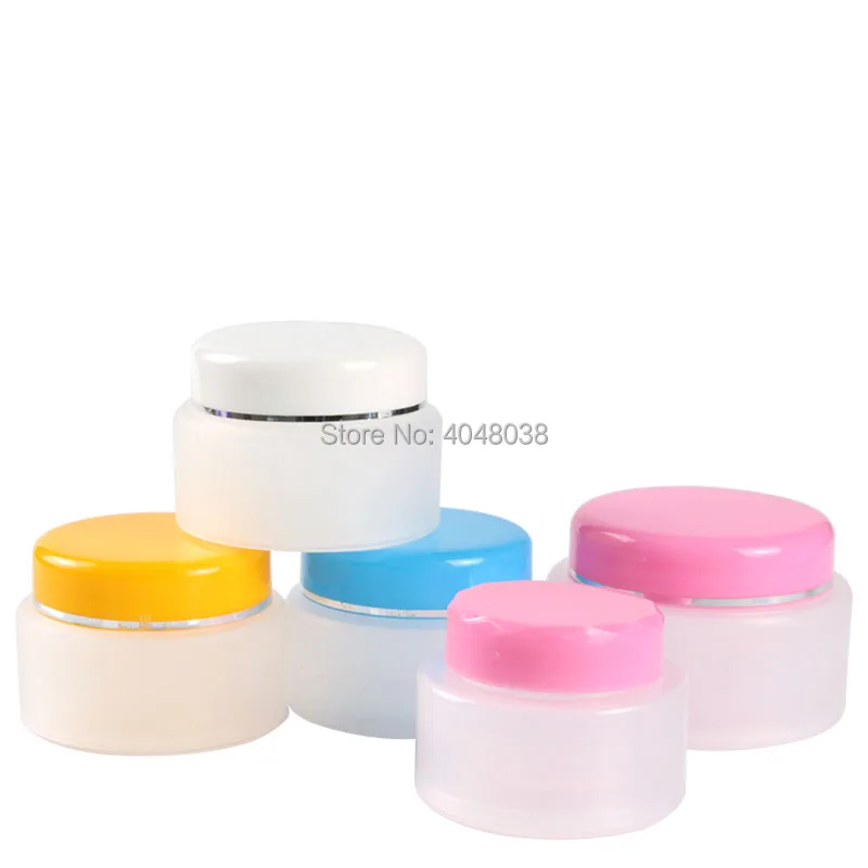 30G Facial Cream Jar Empty Cosmetic Refillable Container DIY Cosmetics Jar Plastic Lotion Pot Portable Eye Cream Box 25 pcslot (5)