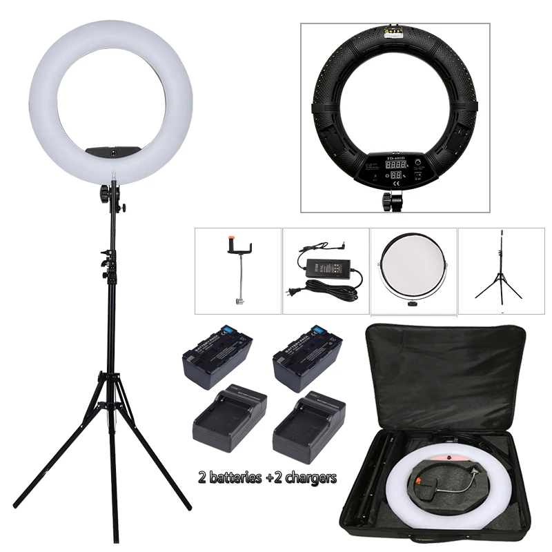  96W Yidoblo FD-480II Pro LED Beauty Salon nail Lighting Lamp Make up Ring lamp Lighting + stand (2M - 32871642385