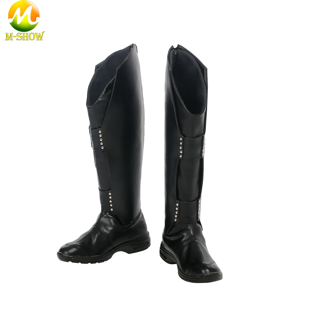 Thor Ragnarok Loki Cosplay Boots Black PU Leather Shoes Loki Laufeyson