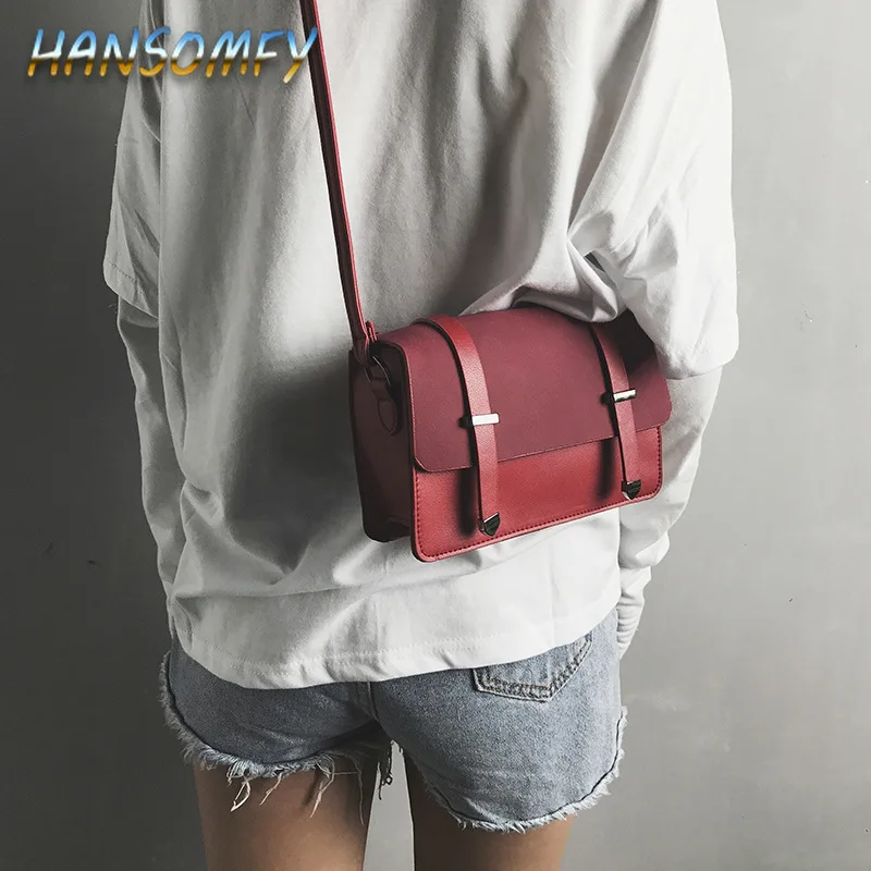 HANSOMFY Ms. Messenger Сумка женская сумочка дамская модная однотонная сумка с замком на плечо сумка-мессенджер мобильный телефон пляжная сумка LD-88