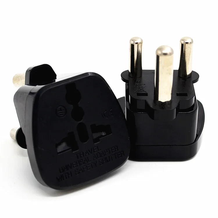 2016 Южная Африка Travel Adapter Тип m большой 15 Ампер bs 546 Подключите адаптер Черный Цвет