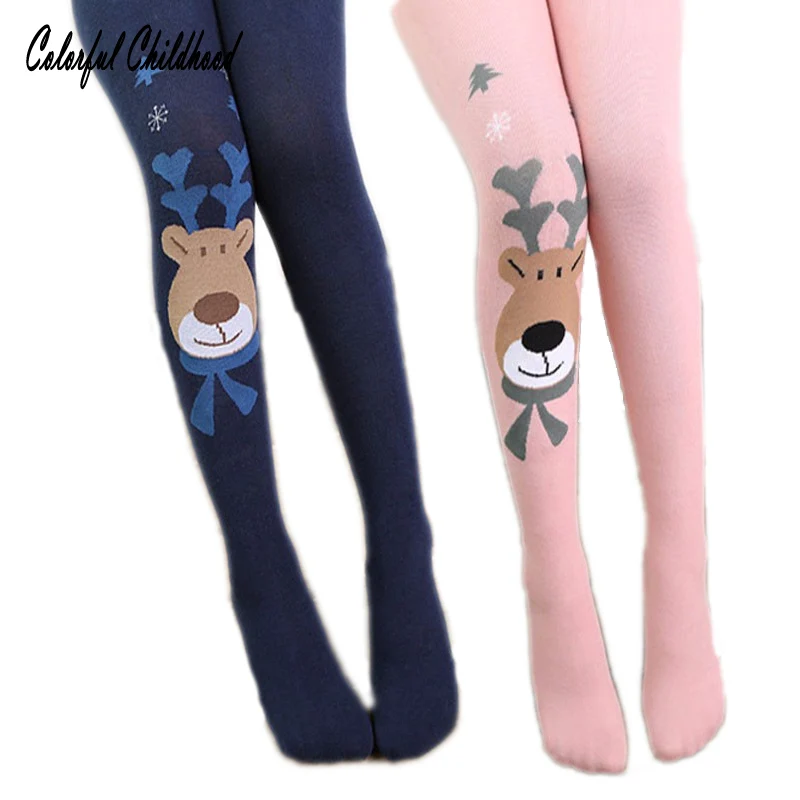 Girls stocking toddler girls tights kids Christmas Elk pantyhose for