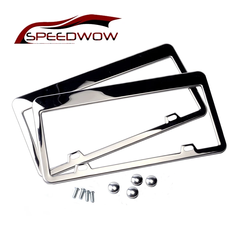 Держатель для номерного знака SPEEDWOW из нержавеющей стали 2 шт.|steel license plate frame|license