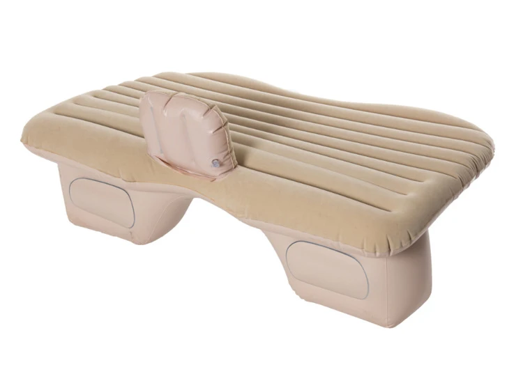 Надувная автомобильная кровать для путешествий ПВХ Флокирование Кемпинг Надувной диван Автомобильная задняя Сидушка-матрас складной для