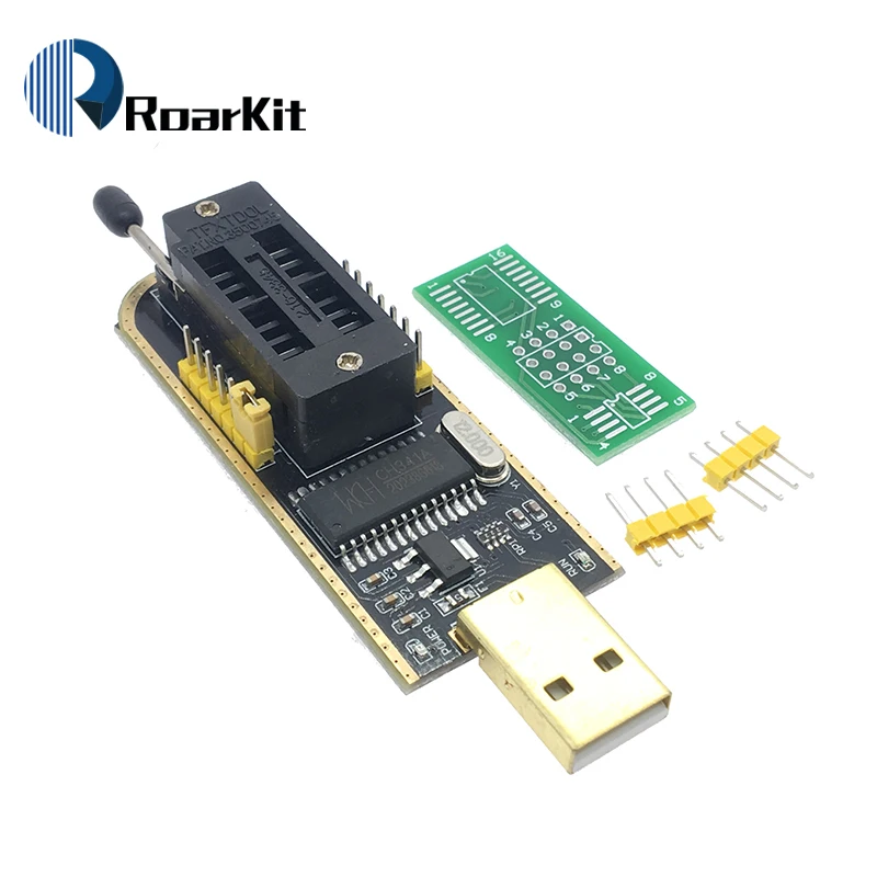 Зажим для тестирования SOIC8 SOP8 EEPROM 93CXX / 25CXX 24CXX адаптер + CH341A 24 25 серия флэш BIOS USB