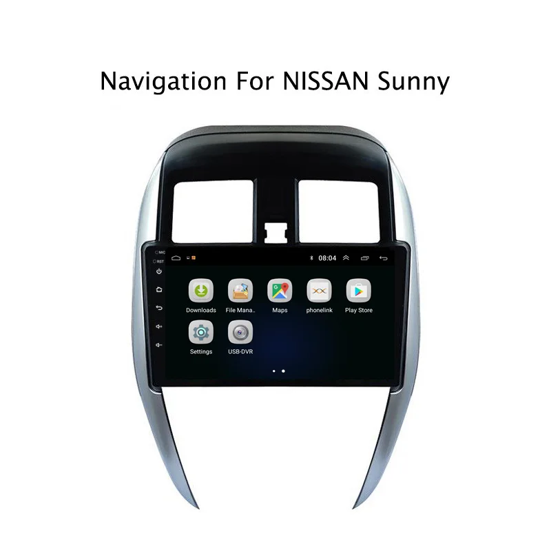 Ectwodvd Android 8 1 автомобильный dvd плеер gps навигация для Nissan Sunny 2014 2015 2016 Радио