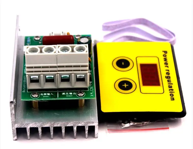 

AC 220V 10000W SCR Voltage Regulator Control light Dimming Dimmers Thermostat motor speed controller