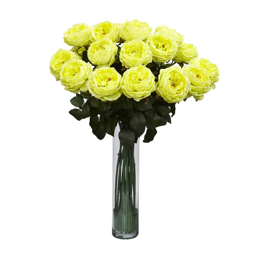 Nearly Natural Fancy Rose Silk Flower Arrangement (5)