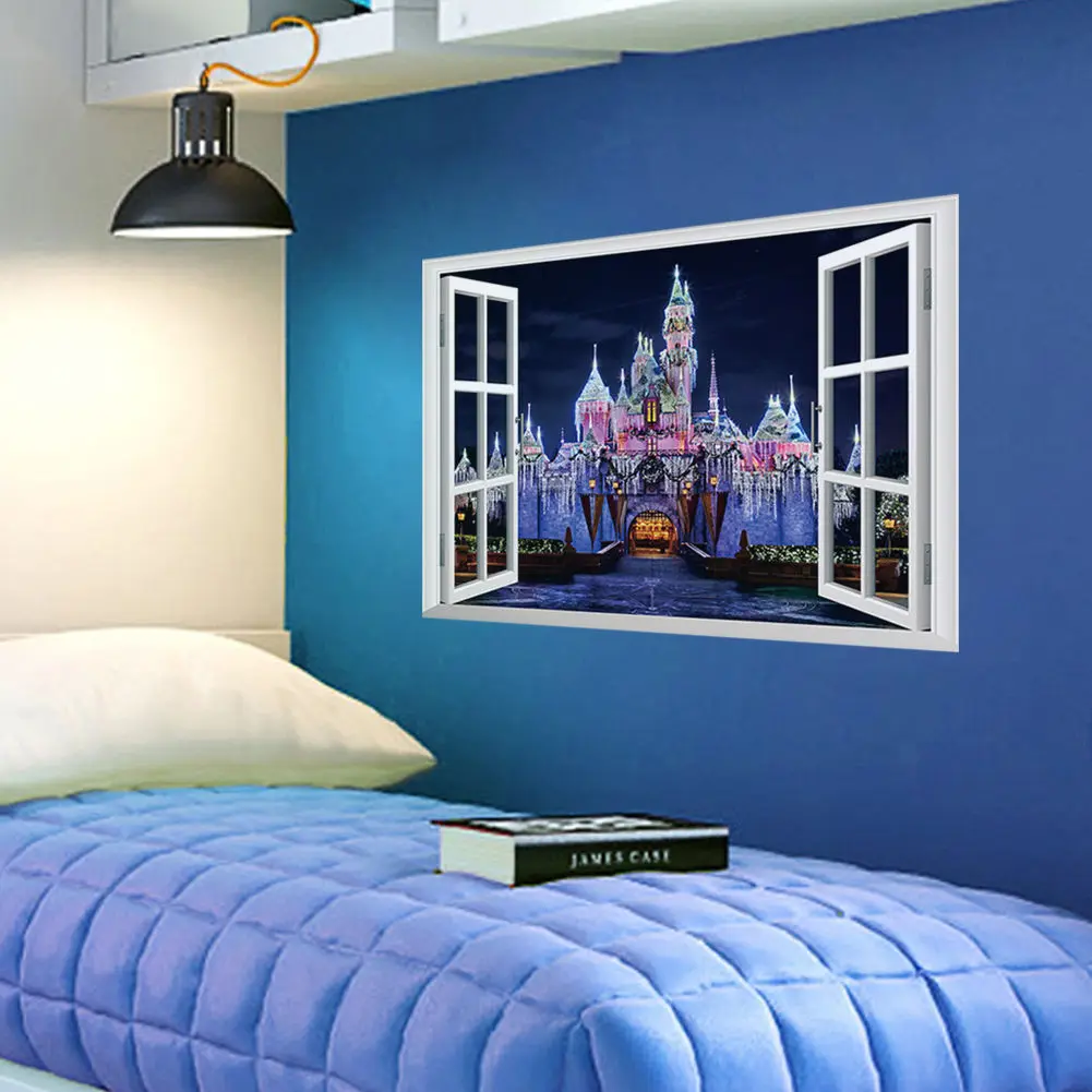 Window Wall Art popular castle window mural-buy cheap castle window mural lots Window Wall Art popular castle window mural-buy cheap castle window mural lots