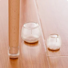 10 шт. колпачки на ножки стула мебель для ног защитные прозрачные силиконовые Защита для пола