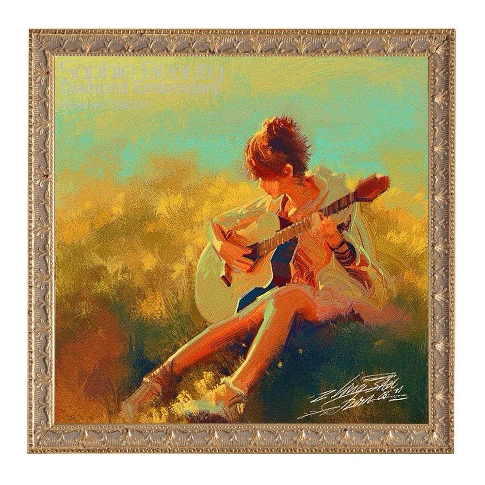 Dancing Girl Diamond Painting Pattern Beadwork Cross Stitch Embroidery Kit 5D Mosaic Set House Decoration | Дом и сад