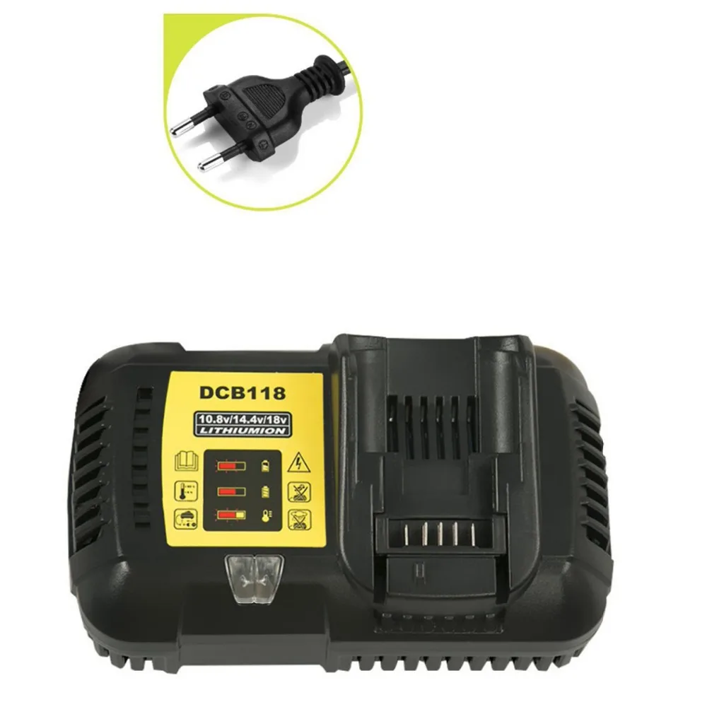 Быстрое зарядное устройство DCB118 для аккумуляторов 10 8 20 в Dewalt литий ионный