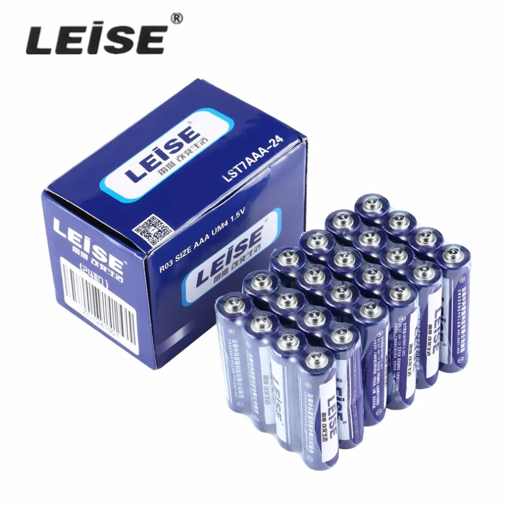 

LEISE R03 AAA Size UM4 1.5V Battery 24pcs Durable Safe Strong Reliable Stable Explosion-proof Environment Friendly No Mercury