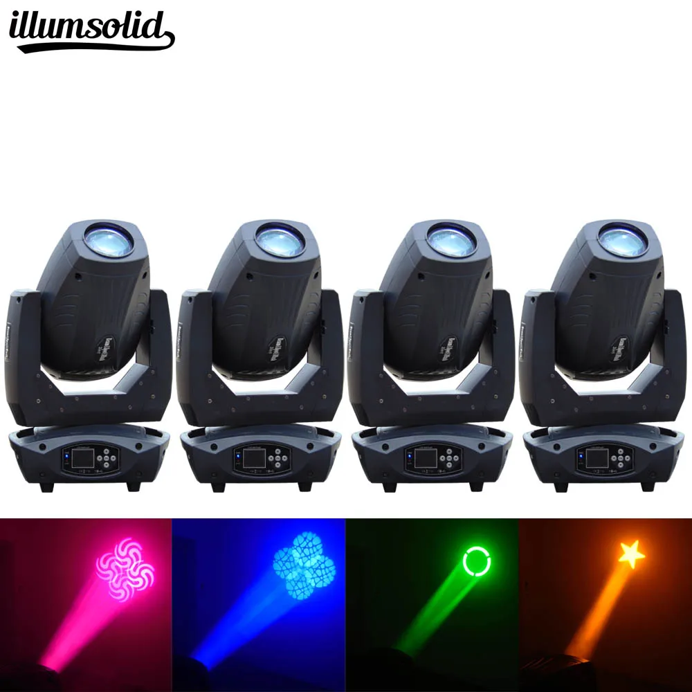 

4Pcs/lot LED 200W Stage lights 3in1 Beam LED Zoom Moving Head DMX512 disco lights professional stage dj equipment