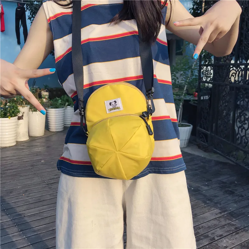 Menghuo New Hot Model Hat Shape Women Nylon Crossbody Bag Cute Handbags Shoulder Bags Creative Lady Messenger Cross body BagsIMG_2429