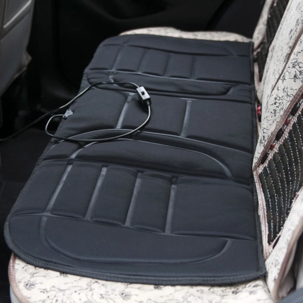 Buy HLEST 12V Black Car Heated Rear Seat Cushion