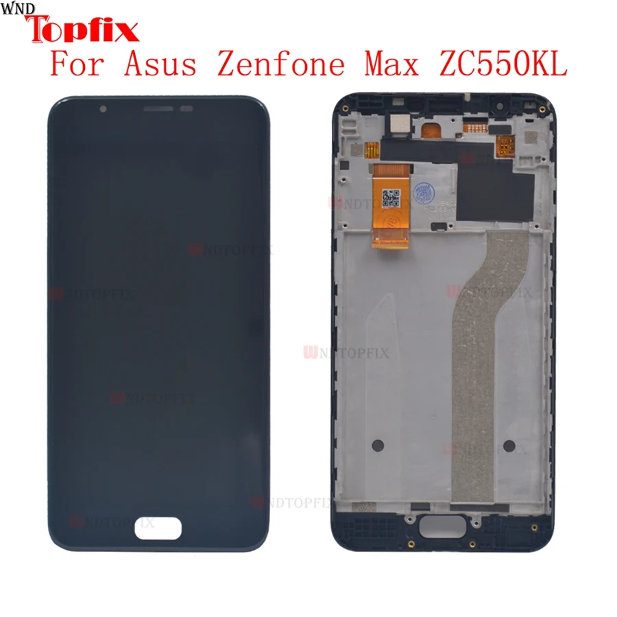 100% Tested Original 5.5Inch LCD Display For Asus Zenfone Max ZC550KL Z010DA LCD Touch Screen Digitizer Assembly With Frame     (1)