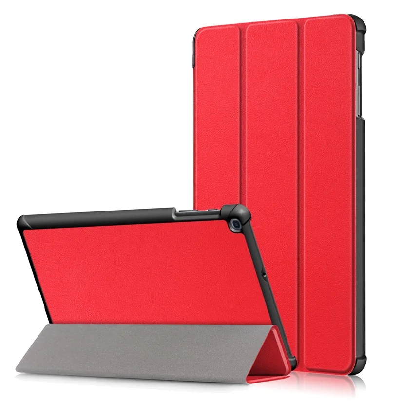 Для samsung Galaxy Tab A 10,1 чехол SM-T510 SM-T515 T510 T515 чехол для планшета для samsung Tab A 10,1 дюймов чехол для электронной книги - Цвет: Красный