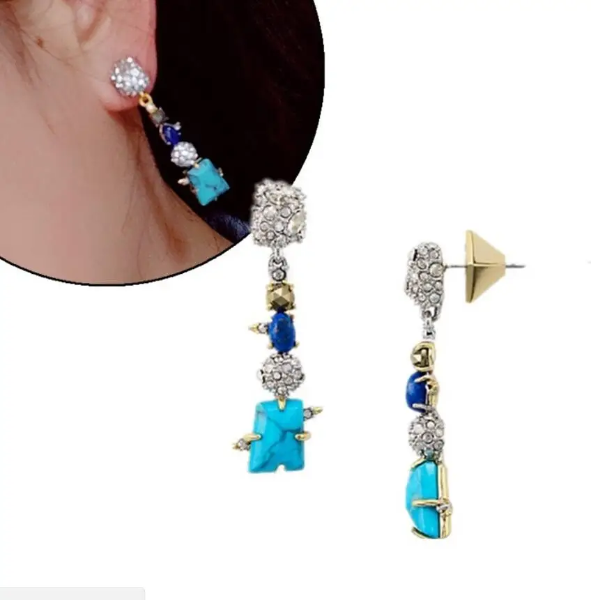 

CSxjd New High quality Natural stone geometric earring female earrings
