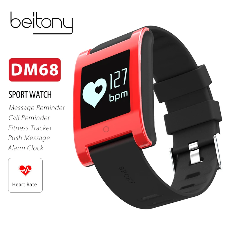 

Waterproof Wearable Devices Wristband Fitness Tracker Heart Rate Monitor for IOS Android PK DZ09 mi band 2