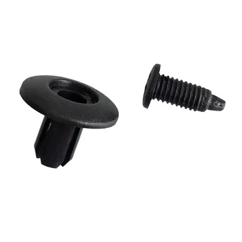 

8mm Car Clips Plastic Bumper Trunk Retainer Door panel 100pcs/set Black