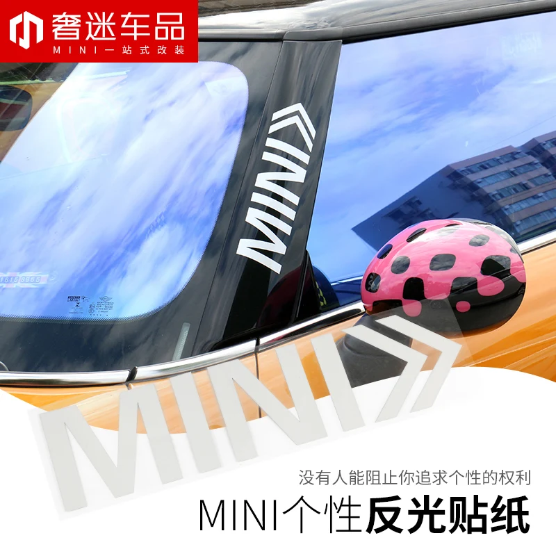 

1 pcs 28cm*7cm Arrow Reflective Sticker Decoration Personality free stickers car styling for BMW MINI cooper countryman