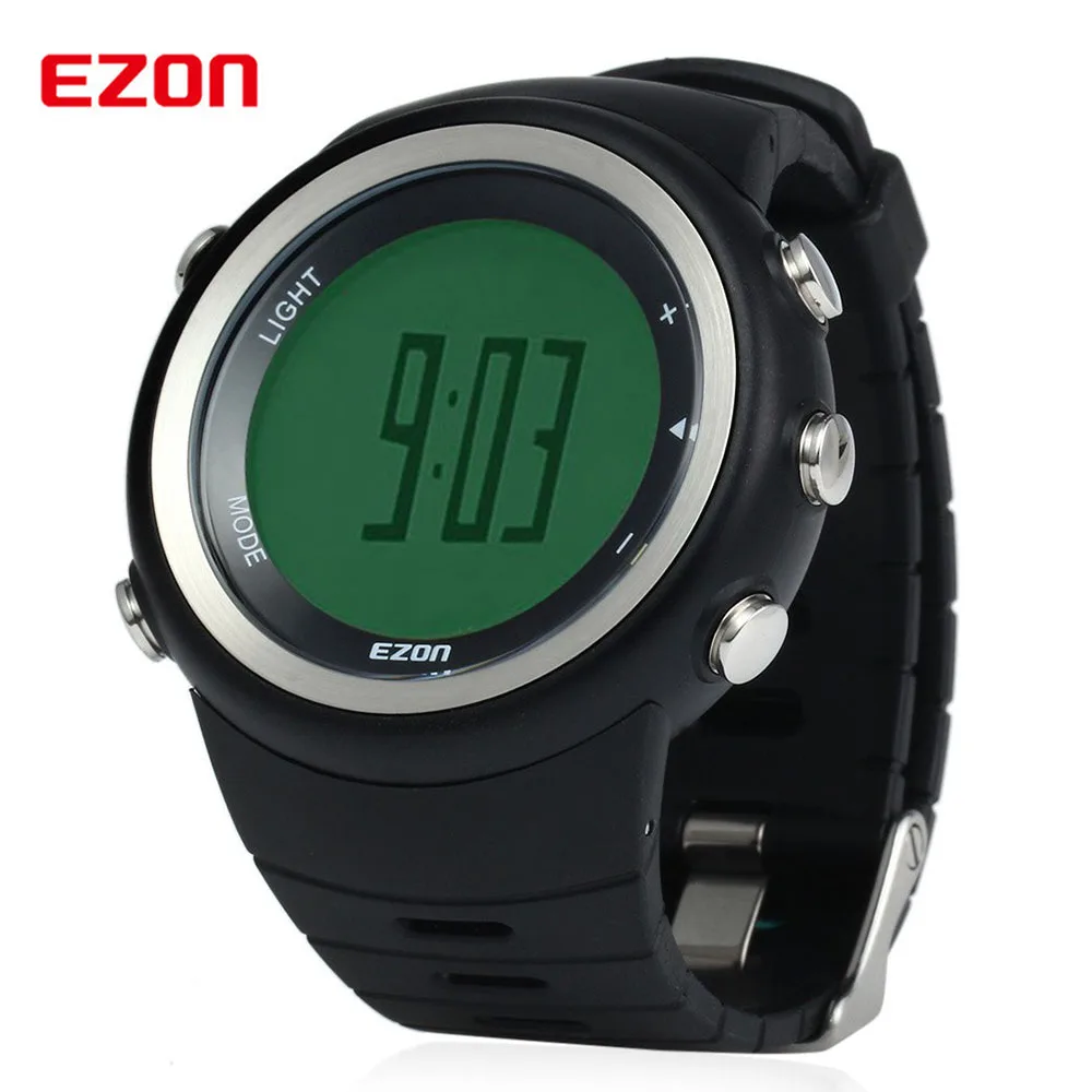 EZON T023 Men Sports Watches Running Digital Watch Pedometer Calorie