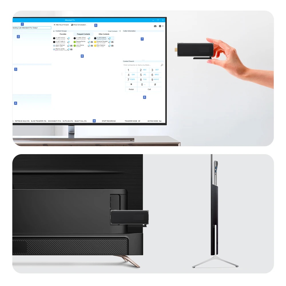 Intel Celeron N3450 безвентиляторный мини ПК Windows 10 Pro MeLE PCG02 компьютер 4 ГБ 32 HDMI 4K 2 4/5 ГГц WiFi