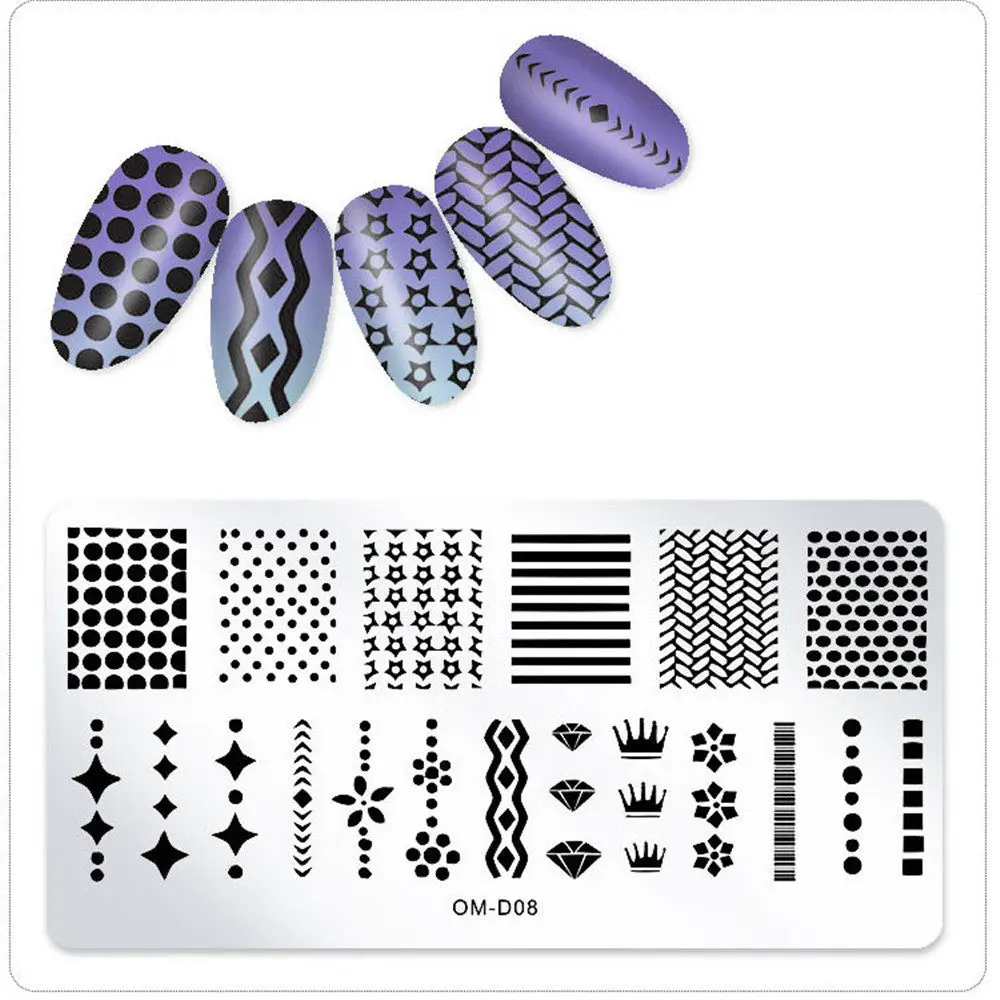 

Geometry Nail Stamping Template Various Cartoon Pattern Geo Flower Leaf Stamp Flower Nail Art Image Stamp Manicure Design Tools