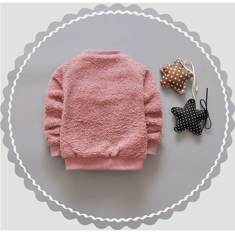 Winter Warm Thick Fleece Baby Sweaters Infant Cute Cartoon Animal Little Dog Kids Pullover Long Sleeve T-shirts Toddler Blouse (5)