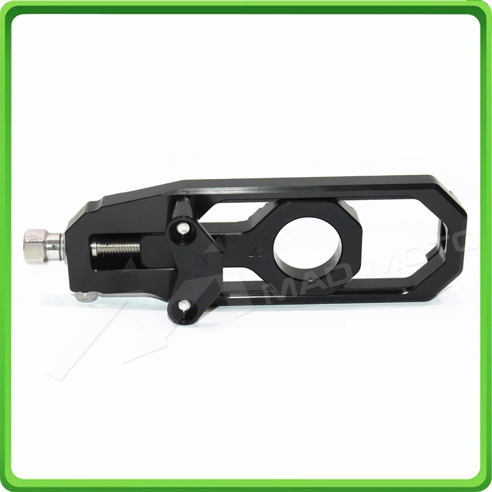 Aluminum motorcycle Chain Tensioner Adjuster fit for YAMAHA R1 YZF R1 2015 2016 2017 YZF-R1 15 16 17 Black (8)