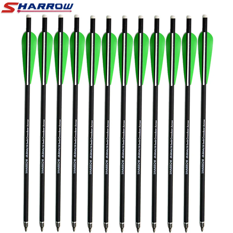 

Sharrow 6 Pcs Crossbow arrows 16" 17" Crossbow Carbon Arrow Hunting Archery Carbon Crossbow Arrows