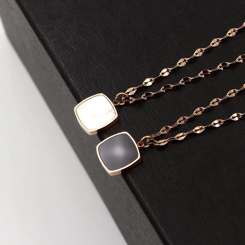 Женская цепочка с кулоном в виде ракушки из нержавеющей стали|chain pendant|necklace womenpendant