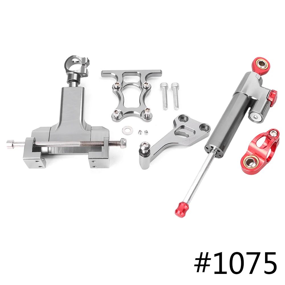 For Yamaha MT-07 MT07 2013-2017 CNC Steering Damper Stabilizer w/ Bracket Set Saftety Control Anodized Aluminum Motorcycle Motorbike Spare Parts Accessories