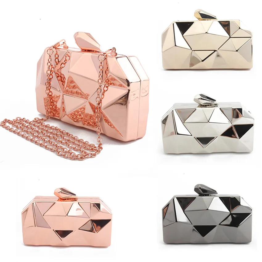 

metal handbags women messenger bags clutches evening bag ladies shoulder bags wedding party lattice bag wallet bolsa feminina