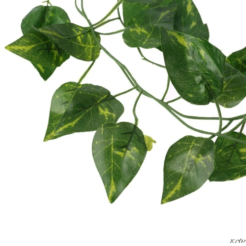 Искусственная лоза Террариум для рептилий коробка среды обитания Ландшафтный зеленый поддельные растения листья