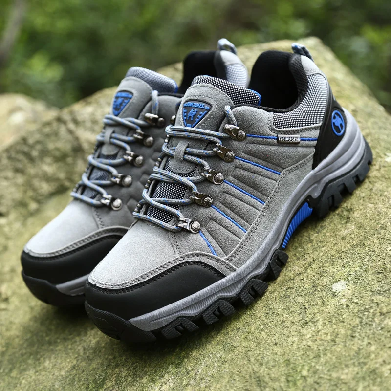 

2017 new Full suede leather Anti-collision men's shoes comfortable men casual shoes fashion slip resistant outdoor climing shoes