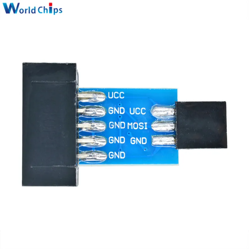 10 контактная 6 плата адаптера для AVRISP MKII USBASP STK500 35 мм x 20 отличное качество|usb board|board