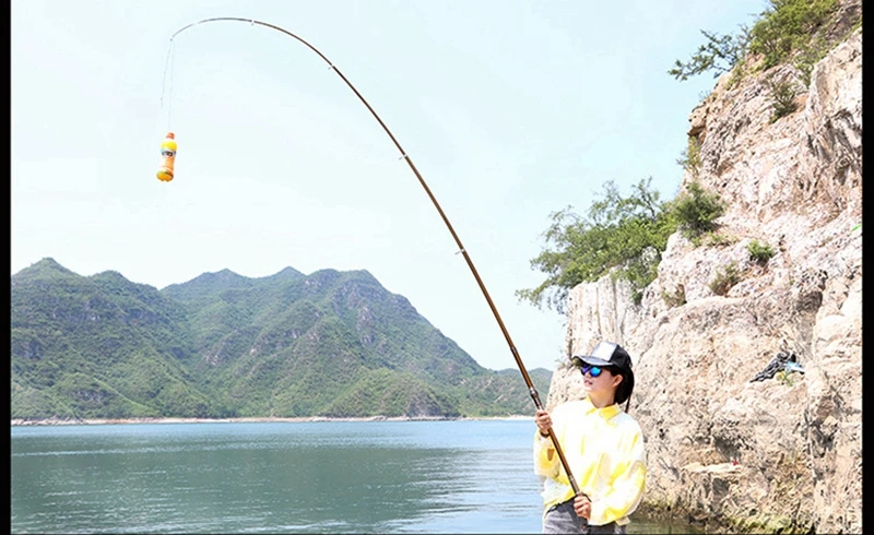 2,1 м-3,6 м золотое телескопическое углеродное удилище для морской рыбалки, удочка для ловли карпа, спиннинг м, питание, рыболовные снасти
